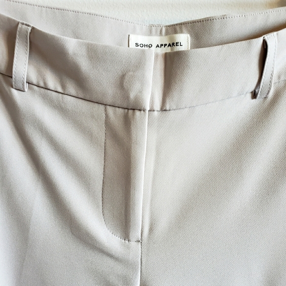 Soho Apparel Suit Sand Color 10% Spandex Luxury Ankle Cuffs Jacket Med Pants 6 - Picture 4 of 16